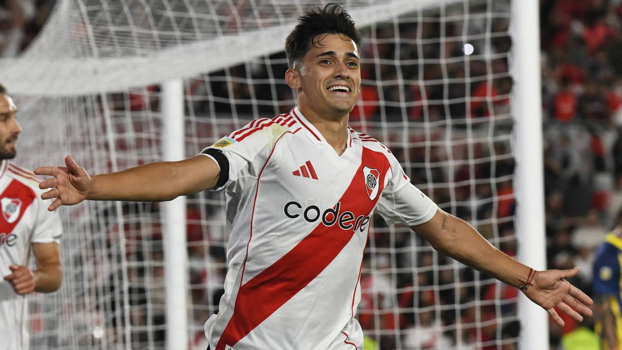 Pablo Solari celebrando en River. Foto: Imago