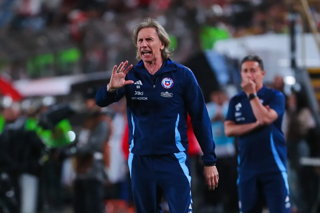 Ricardo Gareca en Lima. Chile igualó sin goles ante Perú. (Joel Alonzo/Photosport).