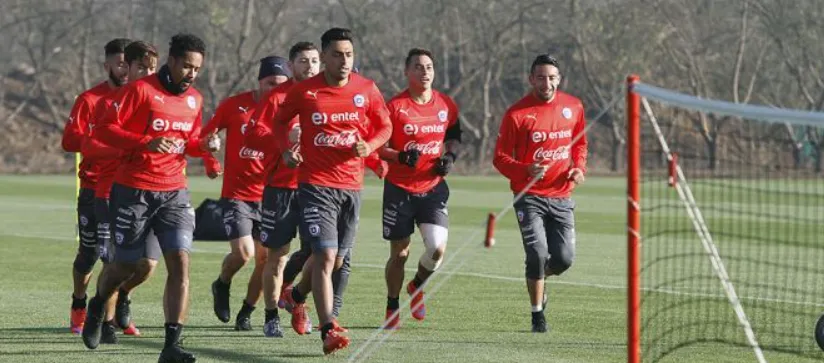 La Roja entrena en las dependencias del Monasterio Celeste. (Foto: O’Higgins FC).