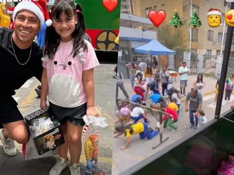 Cortés olvida a Colo Colo y disfruta la Navidad solidaria en Iquique