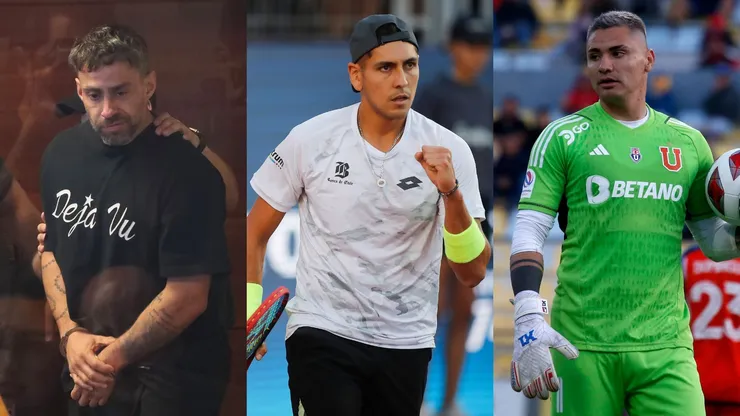 Jorge Valdivia, Alejandro Tabilo y Cristóbal Campos.