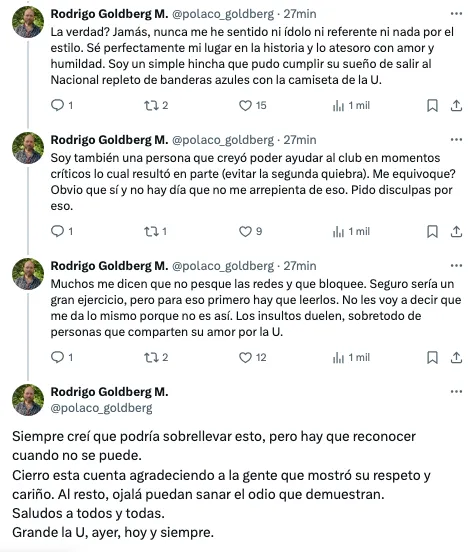 Rodrigo Goldberg explicó polémica intervención en Radio Cooperativa.