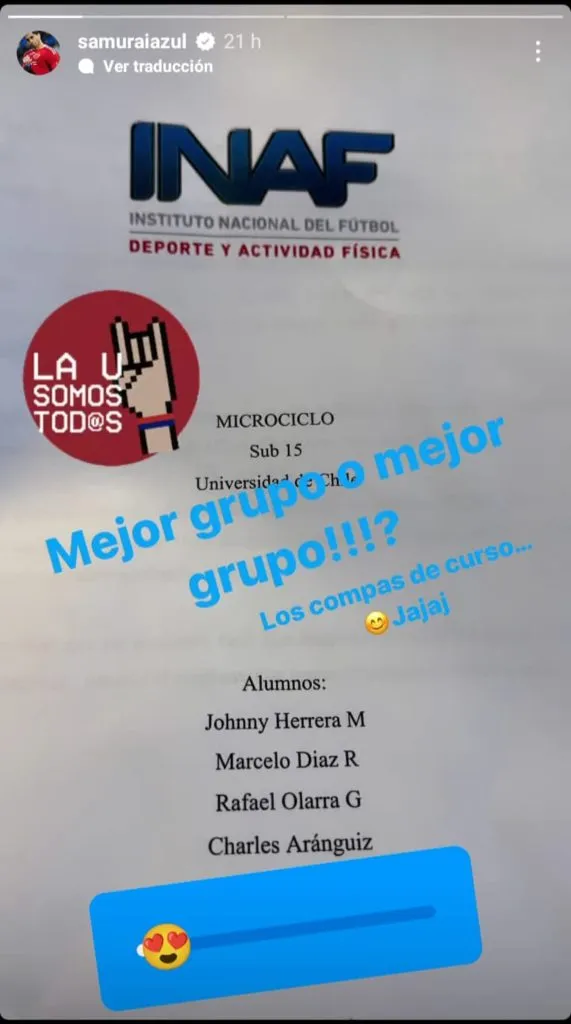 Johnny Herrera llegó a ser compañero de curso de Marcelo Díaz en 2022 en la carrera por ser entrenador. | Foto: Captura.