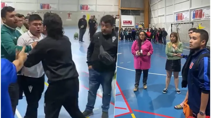 Un video en redes sociales muestra cómo la gente de Wanderers sacó a los jugadores de la U.