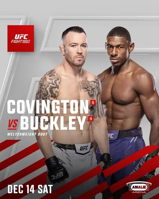 Covington y Buckley animarán el último evento de UFC del 2024. (Foto: UFC)