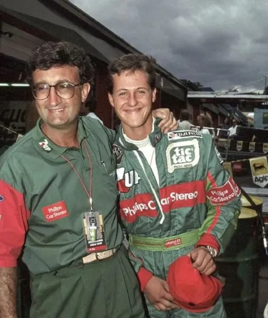 Eddie Jordan y Michael Schumacher