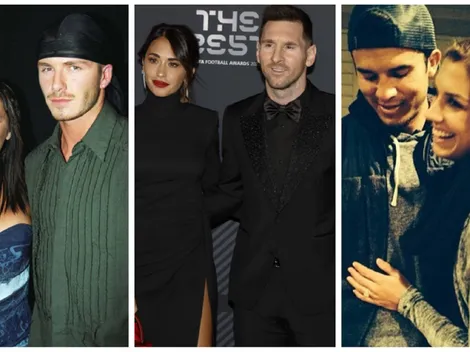 Los futbolistas que siguen con su pareja de la adolescencia