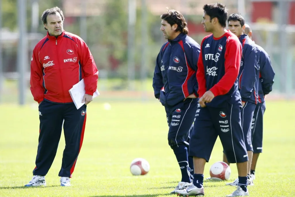 Luis Jiménez y Marcelo Salas 2007. Imagen: Photosport.