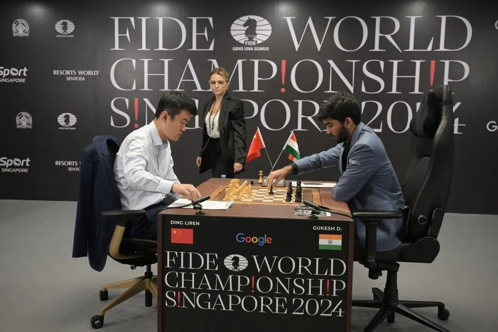 Dommaraju Gukesh y Ding Liren.