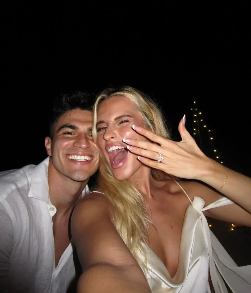 Galdames y el “sí” de su futura mujer. / Instagram