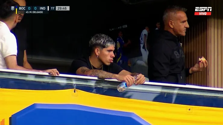 Carlitos Palacios dijo presente en La Bombonera.