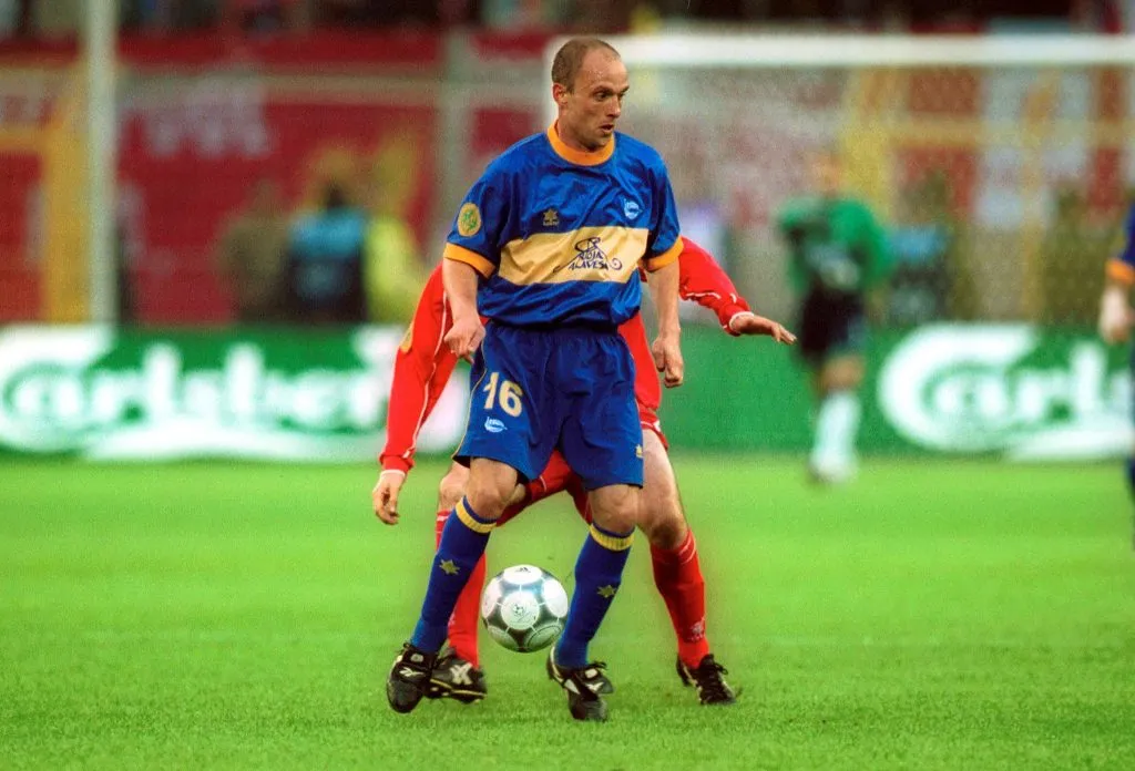 Hermes Desio en acción ante el Liverpool. (Foto: Imago).