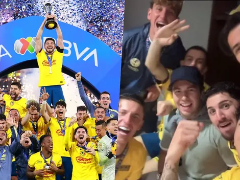 Checo Pérez celebra con los chilenos el tricampeonato del América