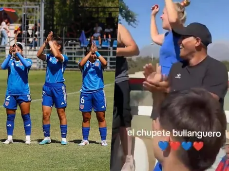 Chupete Suazo vivió la final de sus hijas como un bullanguero más
