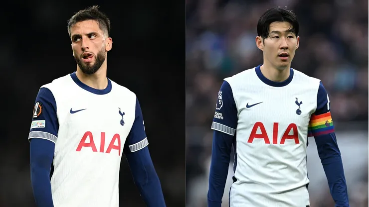 Rodrigo Bentancur y Son Heung-min.