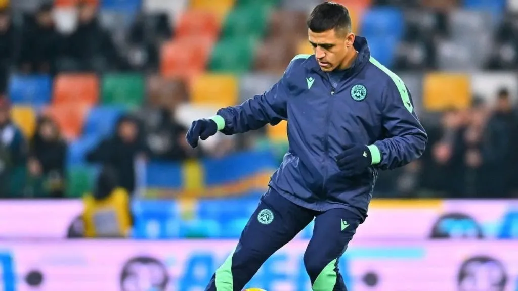 Alexis Sánchez se reencontrará con el Inter de Milán justo en su regreso a las canchas. Foto: Udinese.