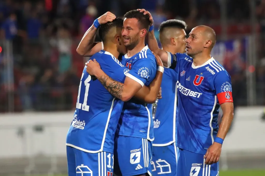 Luciano Pons marcó cuatro goles en la temporada con la U. Foto: Jonnathan Oyarzun/Photosport