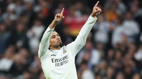 Jude Bellingham festeja su gol contra Getafe en la fecha 18 de LaLiga 2024/25.