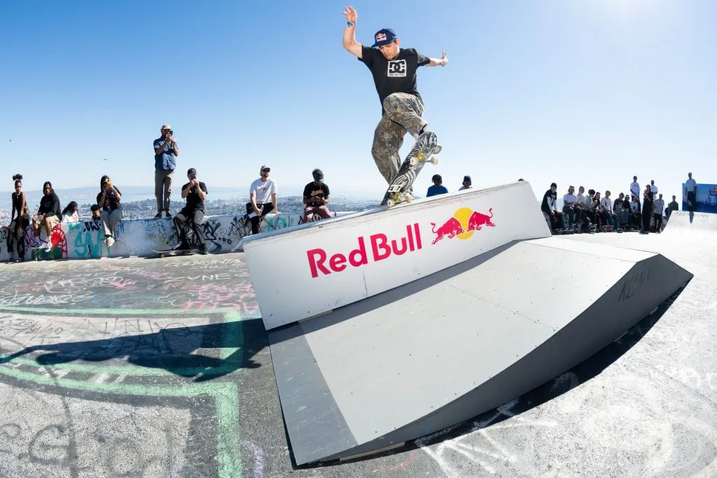 Marcelo Jiménez en parte de las grabaciones de su proyecto Arms Up en California. Foto: Red Bull Content Pool.