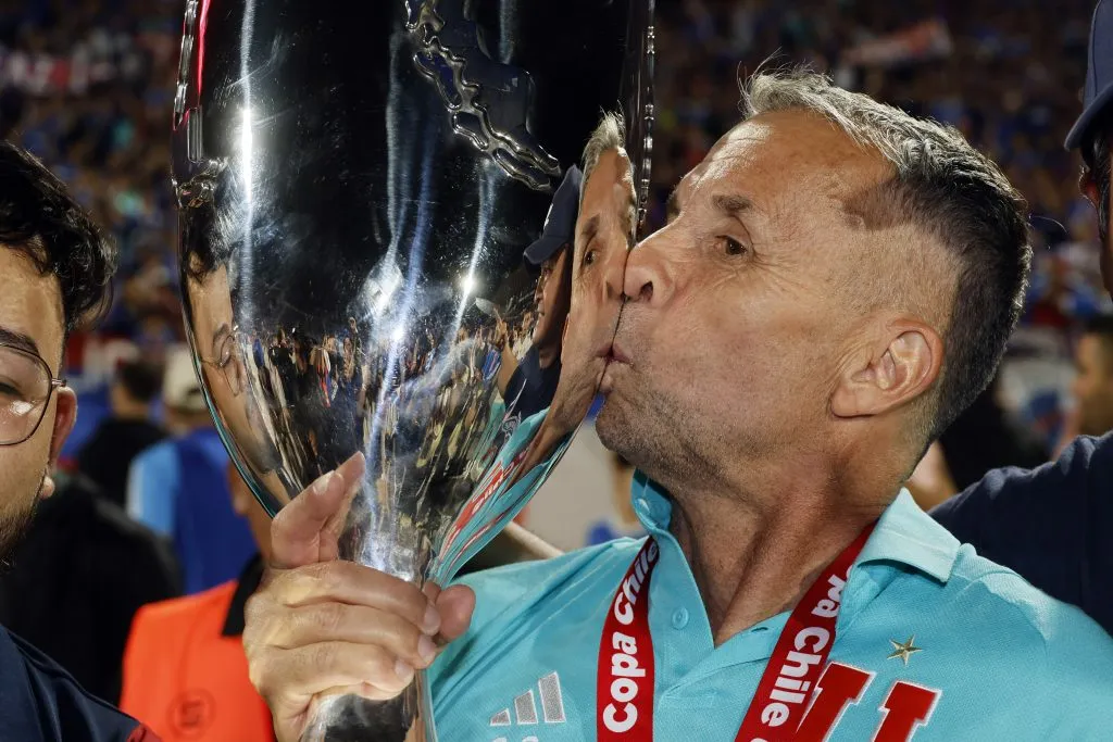 Gustavo Álvarez fue campeón de la Copa Chile con U de Chile. Foto: Andres Pina/Photosport
