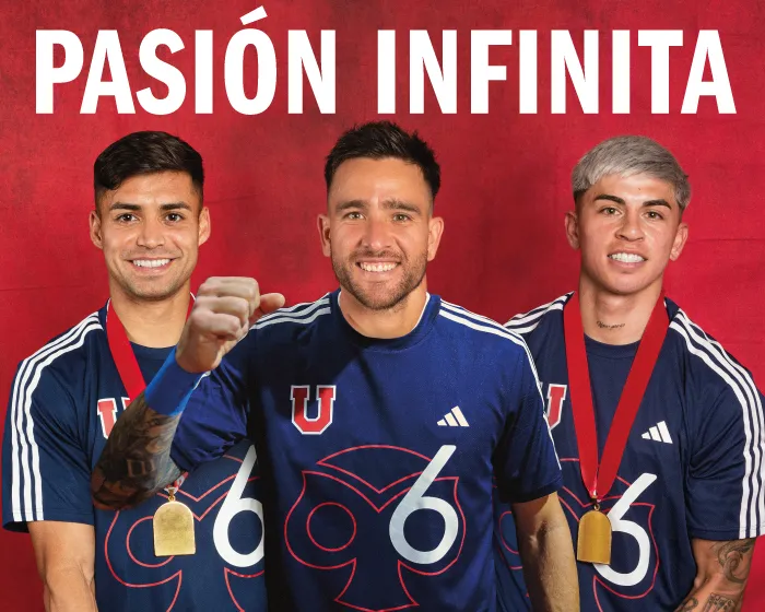 adidas también festeja la sexta estrella de Universidad de Chile en la Copa Chile 2024 con una camiseta especial ya disponible. Foto: adidas.