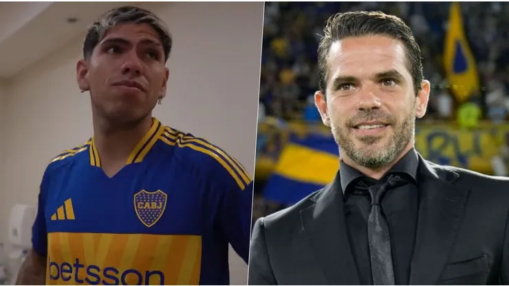 Carlos Palacios tiene un gesto que aplaude el DT de Boca, Fernando Gago