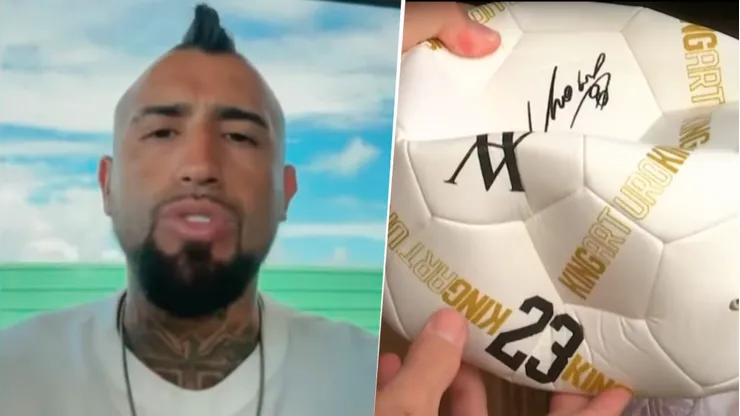 Vidal recalcó que los balones son originales