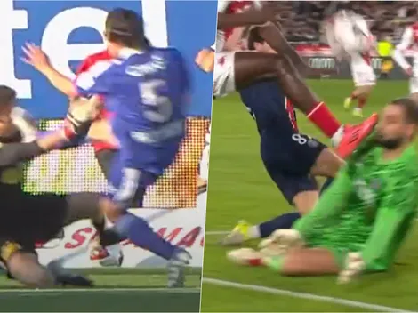 A lo Olivares: Donnarumma recibe tremenda patada