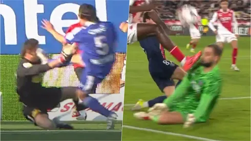 Gianluigi Donnarumma recibió una patada como la de Raúl Olivares en el Superclásico del 2011.