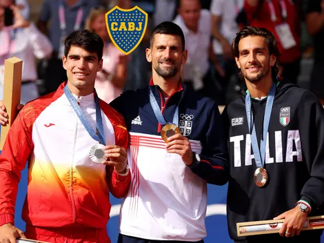 Ex 1° del mundo se pone la camiseta de Boca para jugar fútbol