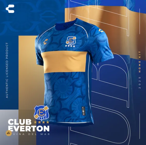 La camiseta de local de Everton para el 2025.