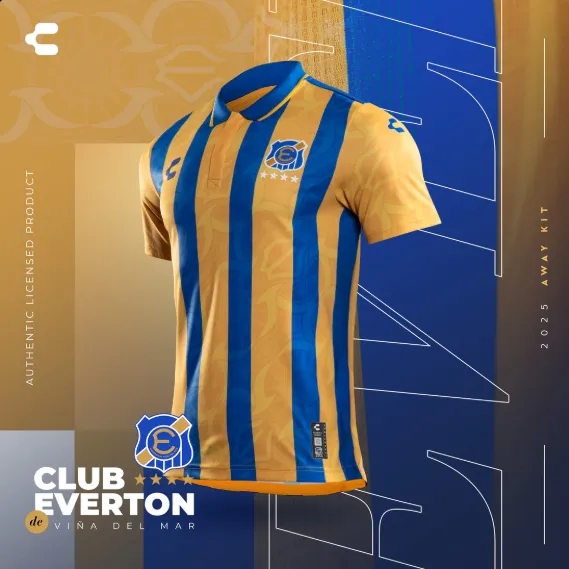 La camiseta de visitante de Everton para el 2025.