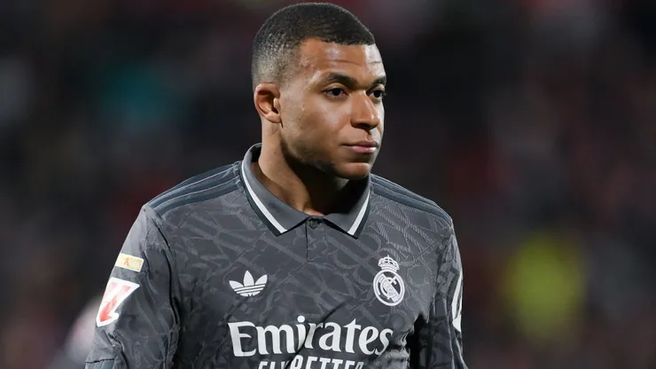 Kylian Mbappé jugando por el Real Madrid.