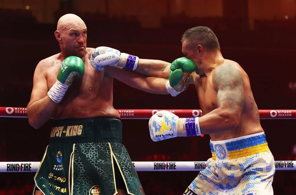 Tyson Fury y Oleksandr Usyk volverán a verse las caras en un cuadrilátero. (Foto: Richard Pelham/Getty Images)