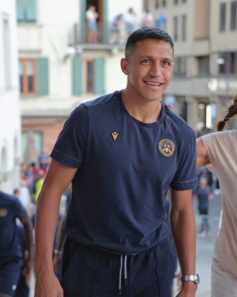 Alexis Sánchez recuperó la sonrisa en Udinese. Imagen: Instagram.