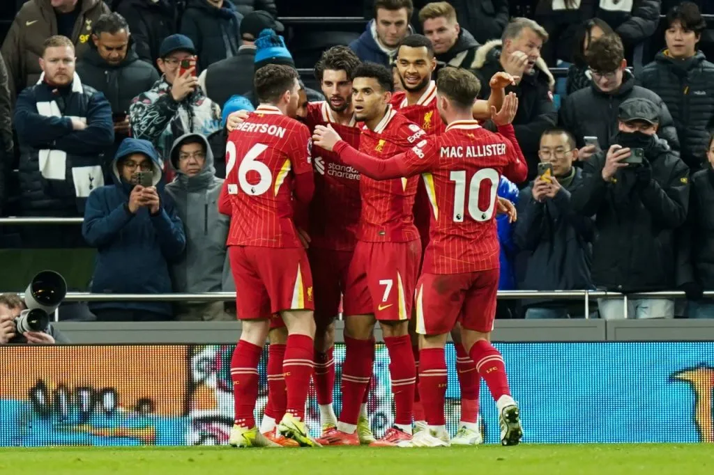 Luis Díaz comandó goleada de Liverpool al Tottenham Hotspur (Imago)