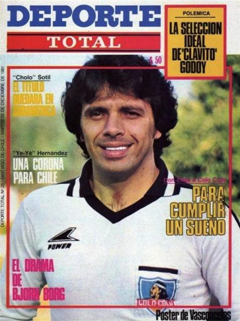 Figueroa en Colo Colo / Foto: historiadecolocolo.