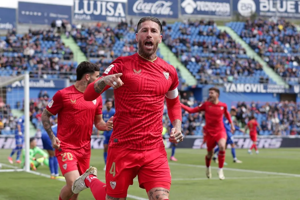 Sergio Ramos no juega desde su salida de Sevilla. Imagen: Getty