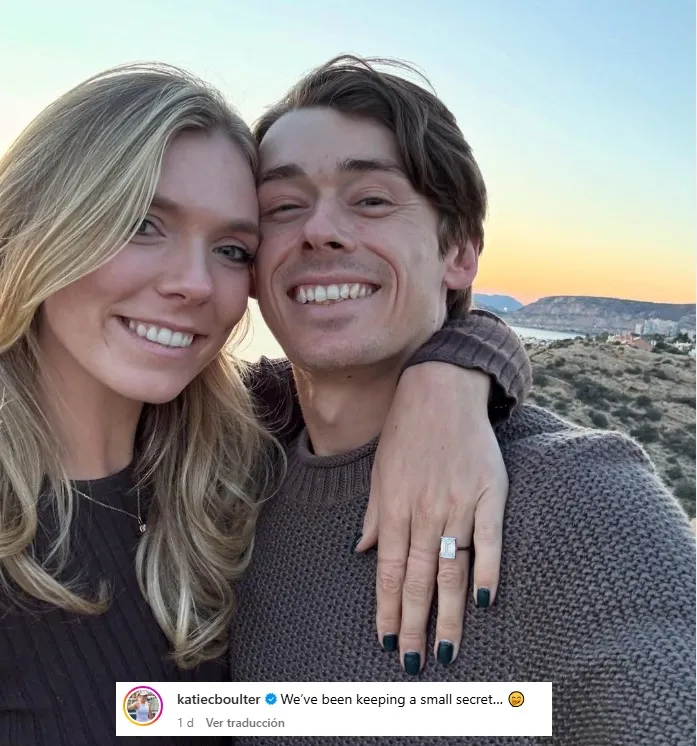 Publicación de Katie Boulter en su cuenta de Instagram