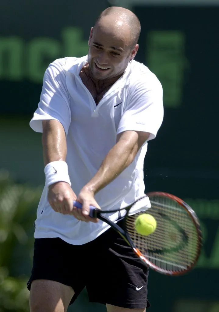 El recordado revés de Agassi /Getty Images
