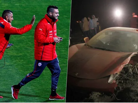 Pinilla cuenta pormenores del choque de Vidal en su Ferrari