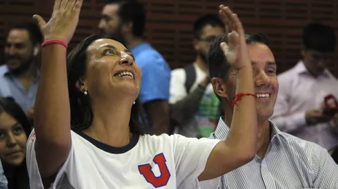 Cecilia Pérez junto a Michael Clark, el cuestionado presidente de Azul Azul.