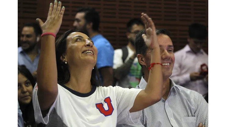 Cecilia Pérez junto a Michael Clark, el cuestionado presidente de Azul Azul.