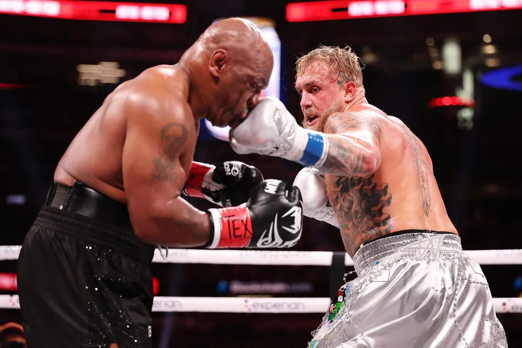 Jake Paul eligió a Mike Tyson como uno de los mejores boxeadores de la historia. (Foto: Al Bello/Getty Images)