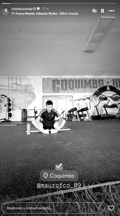 Cristián Zavala se entrenó en Coquimbo Unido y Colo Colo quedó con el corazón en la mano. Foto: Instagram.