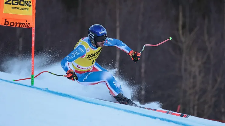 Cyprien Sarrazin, un día antes de su grave caída en Bormio.