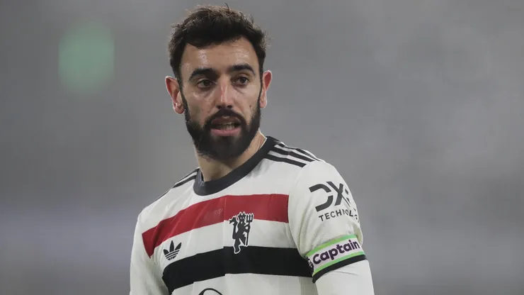 Bruno Fernandes fue expulsado en el último partido de los Red Devils contra Wolverhampton.