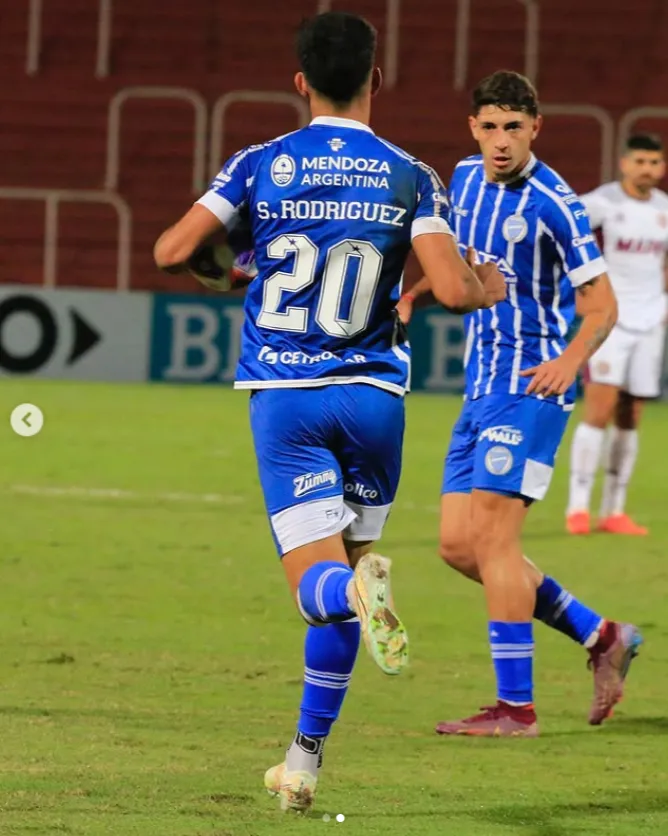 Salomón Rodríguez celebra en Godoy Cruz. (Instagram).