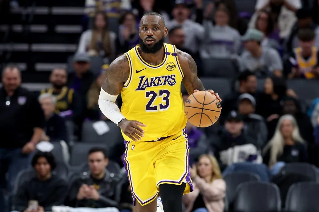 LeBron James de los Lakers (Getty Images).