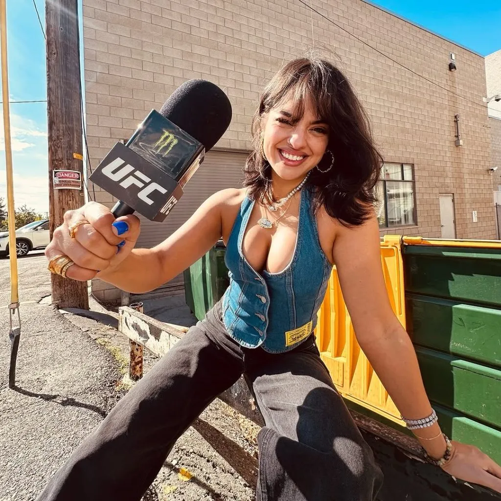 Influencer y entrevistadora de UFC, Nina-Marie Daniele (Nina Drama).